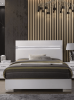 Naima II White High Gloss Finish Queen Bed