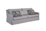 Sofa with Skirt and Reversable Cushions and 2 Pillows