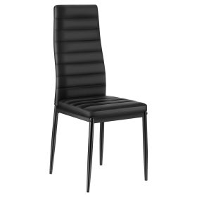 VEVOR Modern Dining Room Accent Chairs Set of 4, Upholstered Leather Side Chair for Dining Tables