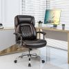 1PC Height Adjustable Big and Tall Office Chair Computer Desk Chair with Metal Base