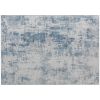 Area Rug 4x6, Machine Washable Rug, Non-Slip Modern Abstract Floor Carpet for Living Room, Bedroom, Dining Room, Blue