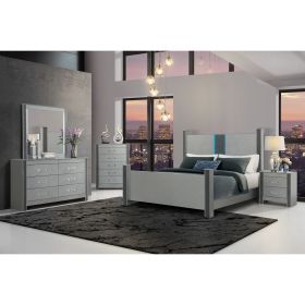 LORENZO SILVER 5PC FULL BEDROOM SET