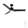 48 in. Integrated LED Farmhouse Indoor/Outdoor Black Smart Ceiling Fan with Remote Control