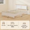 Queen Platform Bed Frame with Headboard and Footboard