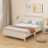Queen Platform Bed Frame with Headboard and Footboard