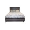 Queen Size Contemporary Bed Made with Wood in Gray