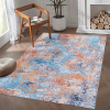 LOOM & LUXE 5x8 Area Rug for Living Room, Machine Washable AreaRug, Low-Pile, Non-Slip, Non-Shedding, Foldable