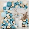 138Pcs Dusty Blue Balloons Arch Garland Kit