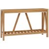 52" Console Table, Farmhouse Narrow Entryway Table with Storage Shelf, Rustic Sofa Table with Anti-tipper for Living Room and Hallway, Brown