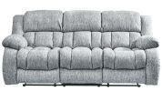 STONIC GREY RECLINING SOFA, LOVE AND CHAIR