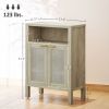 Sideboard Buffet Cabinet with Storage, Modern Accent Cabinet with Adjustable Shelf, Coffee Bar Cabinet, Natural