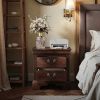 22" x 16" x 22.7" Classic Wooden Nightstand-Cherry