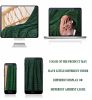 Green Throw Blanket 50"×60" Decorations Fleece Super Soft Plush Fuzzy Cozy Blanket with Square 3D Jacquard Grid Design Luxury Lightweight for Couch So