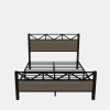 Full Size Bed Frame,Easy Assembly, Brown