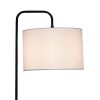 Arc Floor Lamp with Cylinder Shade, Curved Standing Light for Living Room, Bedroom Reading Corner & Office Illumination