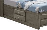 Elegant Gray Queen Storage Bed For Modern Homes