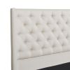 Manhattan Shelter King Platform Bed Frame, Light Beige Linen