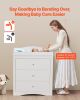 VEVOR Changing Table Dresser, Baby Diaper Change Station with 3 Drawers
