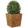 Garden Planter Brown Weathering Steel Medium Decorative Inlays