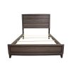Queen Size Contemporary Bed Made with Wood in Gray