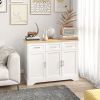 Modern Kitchen Sideboard Buffet Cabinet White Storage Island Dining Room Living Room Furniture
