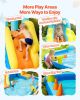 Inflatable Bounce House, 11.6 x 13.1 x 7.7 ft Inflatable Bounce House Water Slide, Bouncer Castle with Bounces Zone, Climbing Wall