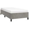 Bed Frame Light Grey Velvet Twin XL Bed Frame Rectangular
