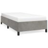 Bed Frame Light Grey Velvet Twin XL Bed Frame Rectangular