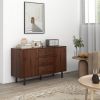 Retro Sideboard Kitchen Buffet Cabinet with Cabinets Drawers Coffee Bar Table Rustic Brown