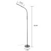 Modern 71" LED Floor Lamp with 4 Brightness 4 CCT Settings, Black, Teen Twen Adult
