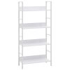 Shelf Cabinet White Engineered wood Medium Bookshelf