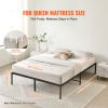 14 Inch Queen Metal Bed Frame Platform, No Box Spring Needed