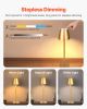 VEVOR Cordless Table Lamp, 2-Pack, 5200mAh Built-in Rechargeable Battery Desk Lamp, 3 Color Stepless Dimming Up, 3000-6500K Color Temperature