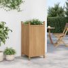 Planter Natural Bamboo Bamboo 15.7x15.7x31.5 in Decorative Inlays