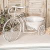 Rustic Bicycle Metal Wire Wall Planter Basket, Decorative Hanging Flower Pots, Vintage Bicycle Wall Art for Home, Garden, and Office Decor