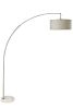 78" SILVER ARCH FLOOR LAMP WITH KD SHADE W/ DOUBLE BOX (1PC/CTN) (2.15/26.84)