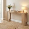 71" Long Farmhouse Console Table, Narrow Entryway Table with Bottom Storage Shelf