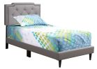 Casual Twin Bed In Light Gray