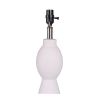 18.5" Height White Ceramic Material Table Lamp Base, Modern Design, Livingroom, Bedroom