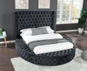 Hazel Queen 5 Pc Bedroom Set Made With Wood In Black Color