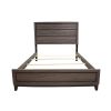 Sierra Queen Size Contemporary Bed Made with Wood in Gray