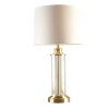 Clarity Glass Cylinder Table Lamp Set of 2