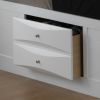 Contemporary White King Storage Bed