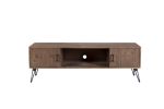 Industrial style Reclaimed wood Media TV Stand with Storage Cabinet for Living Media Room