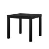 Parsons End Table, Black Oak