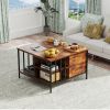 Farmhouse Lift Top Coffee Table with Storage - 31.5" Adjustable Height Living Room Table