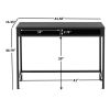 Sumpter Park Student Desk, Solid Black