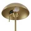 62" Modern Pull-chain Brass Floor Lamp with Brass Dome Shade