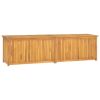 Garden Box Natural Wood Solid Teak Wood 78.7x19.7x21.7 in