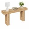 63" Farmhouse Console Table, Narrow Entryway Table with Spacious Bottom Storage